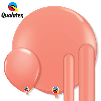 qualatex coral latex balloons