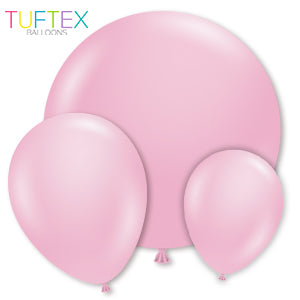 tuftex Metallic Shimmering Pink latex balloons