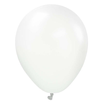 Kalisan 5 inch KALISAN STANDARD WHITE Latex Balloons 10523121-KL