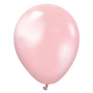 Kalisan 5 inch KALISAN METALLIC PEARL PINK Latex Balloons 10570051-KL