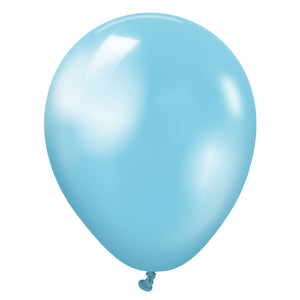 Kalisan 5 inch KALISAN METALLIC PEARL SKY BLUE Latex Balloons 10570061-KL