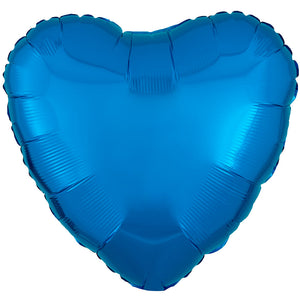 Anagram 18 inch HEART - METALLIC BLUE Foil Balloon 10592-02-A-U