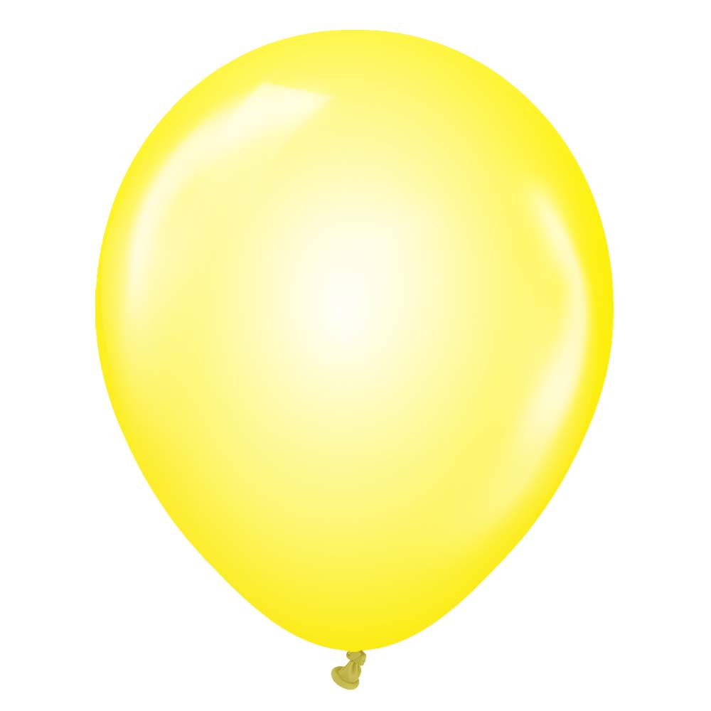 Kalisan 12 inch KALISAN CRYSTAL YELLOW Latex Balloons 11240011-KL