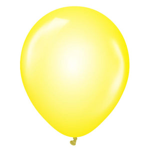 Kalisan 12 inch KALISAN CRYSTAL YELLOW Latex Balloons 11240011-KL