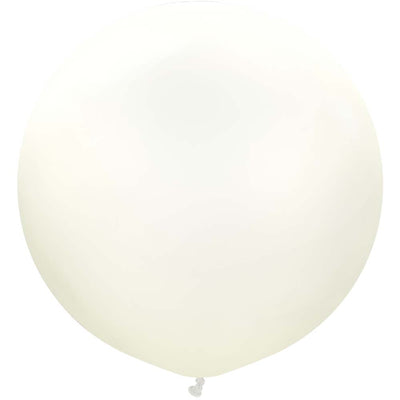 Kalisan 36 inch KALISAN RETRO WHITE Latex Balloons 13680186-KL