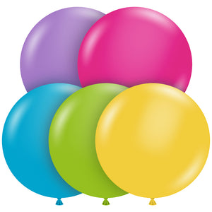 TUFTEX 17 inch TUFTEX TROPICAL ASSORTMENT Latex Balloons 17060-M