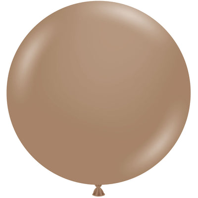 TUFTEX 17 inch TUFTEX MALTED BROWN Latex Balloons 17091-M