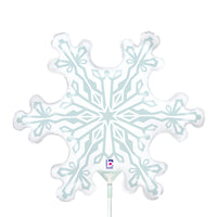 Betallic 14 inch MINI SNOWFLAKE Foil Balloon 19730-B-U