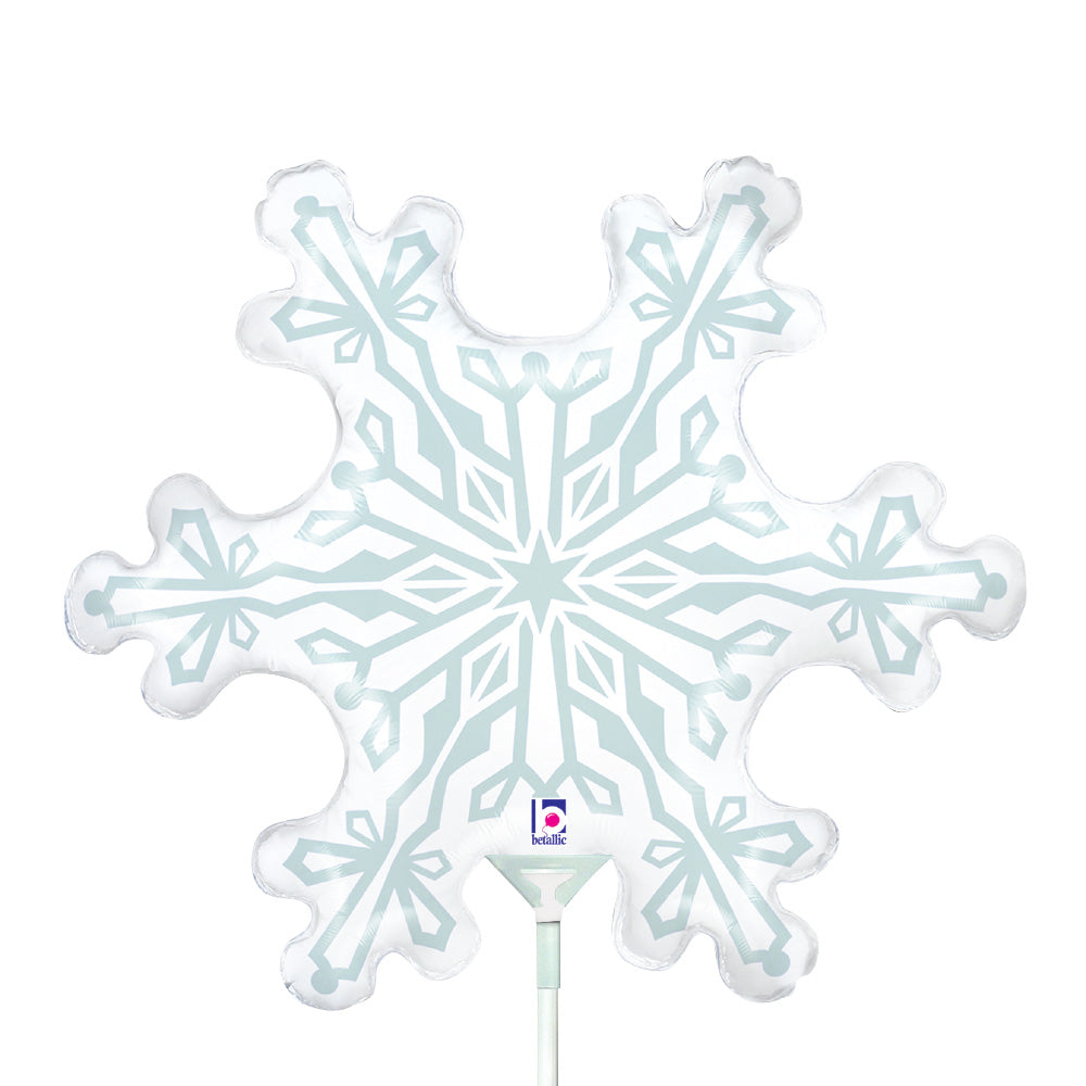 Betallic 14 inch MINI SNOWFLAKE Foil Balloon 19730-B-U