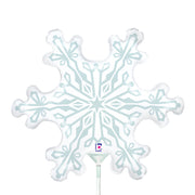 Betallic 14 inch MINI SNOWFLAKE Foil Balloon 19730-B-U