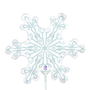 Betallic 14 inch MINI SNOWFLAKE Foil Balloon 19730-B-U