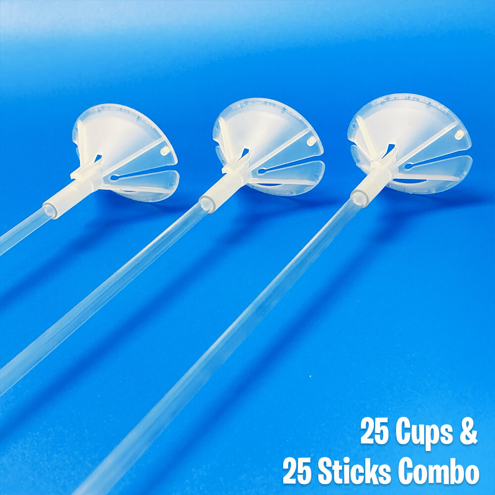 PremiumConwin 20 inch MAXISTICKS BALLOON CUPS & STICKS (25PK) Cups & Sticks 20421-20389-PBA