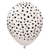 Kalisan 12 inch KALISAN SAFARI CHEETAH - WHITE SAND W/ BLACK INK Latex Balloons