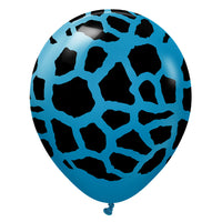 Kalisan 12 inch KALISAN SAFARI GIRAFFE - DEEP BLUE Latex Balloons