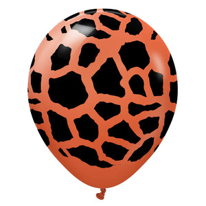 Kalisan 12 inch KALISAN SAFARI GIRAFFE - RUST ORANGE Latex Balloons