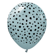 Kalisan 12 inch KALISAN SAFARI CHEETAH - STORM W/ BLACK INK Latex Balloons