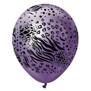 Kalisan 12 inch KALISAN SAFARI MUTANT - MIRROR VIOLET W/ BLACK INK Latex Balloons