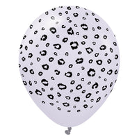 Kalisan 12 inch KALISAN SAFARI LEOPARD - MACARON LILAC W/ BLACK INK Latex Balloons