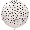 Kalisan 24 inch KALISAN SAFARI CHEETAH - WHITE SAND W/ BLACK INK Latex Balloons 22455157-KL