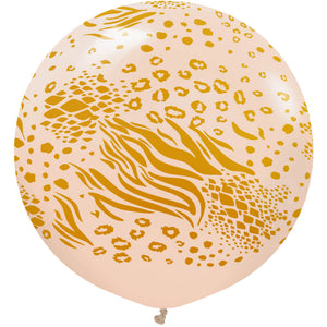 Kalisan 24 inch KALISAN SAFARI MUTANT - BLUSH W/ GOLD INK Latex Balloons 22457547-KL