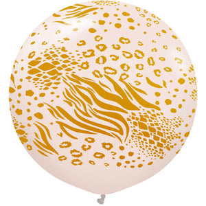 Kalisan 24 inch KALISAN SAFARI MUTANT - PINK BLUSH W/ GOLD INK Latex Balloons 22458857-KL