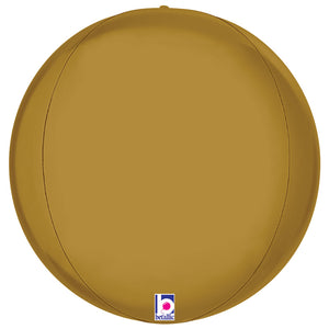 22 inch DIMENSIONALS SATIN GOLD GLOBE