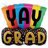 Betallic 31 inch COLORFUL YAY GRAD Foil Balloon 25349P-B-P