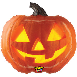 Betallic 23 inch MIGHTY JACK-O-LANTERN Foil Balloon 25399P-B-P