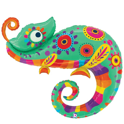 Betallic 39 inch FESTIVE CHAMELEON Foil Balloon 25402P-B-P