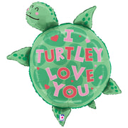 Betallic 29 inch I TURTLEY LOVE YOU TURTLE Foil Balloon 25423P-B-P