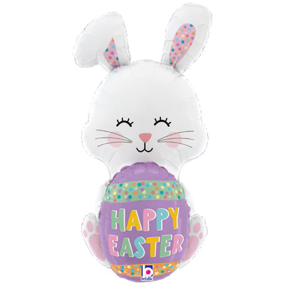 Betallic 36 inch EASTER EGG BUNNY Foil Balloon 25429P-B-P