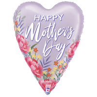 26 inch SATIN FLORAL MOTHER'S DAY HEART