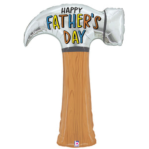 Betallic 38 inch FATHER'S DAY HAMMER Foil Balloon 25456P-B-P