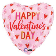 Betallic 18 inch VALENTINE HEARTS Foil Balloon 26329P-B-P