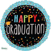 Betallic 18 inch GRADUATION CONFETTI Foil Balloon 26445P-B-P