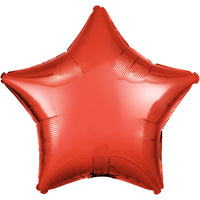 Anagram 28 inch STAR - METALLIC RED Foil Balloon 36781-02-A-U