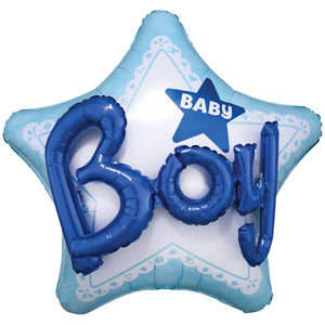 Anagram 32 inch CELEBRATE BABY BOY Foil Balloon 30922-01-A-P