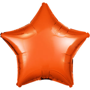 Anagram 19 inch STAR - METALLIC ORANGE Foil Balloon 31568-02-A-U