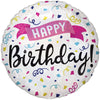 Anagram 18 inch HAPPY BIRTHDAY SPARKLE BANNER Foil Balloon 39951-01-A-P