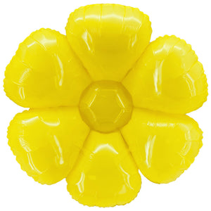 Party Brands 26 inch FLOWER SHAPE - YELLOW Plastic Balloon 400288-PB-U