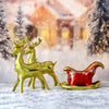 Party Brands METALLIC GOLD 3D STANDING REINDEER Foil Balloon