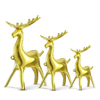 Party Brands METALLIC GOLD 3D STANDING REINDEER Foil Balloon