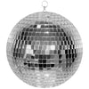 Party Brands 12 inch MIRROR DISCO BALL WITH HOOK - SILVER Party Decoration 401025-PB-U