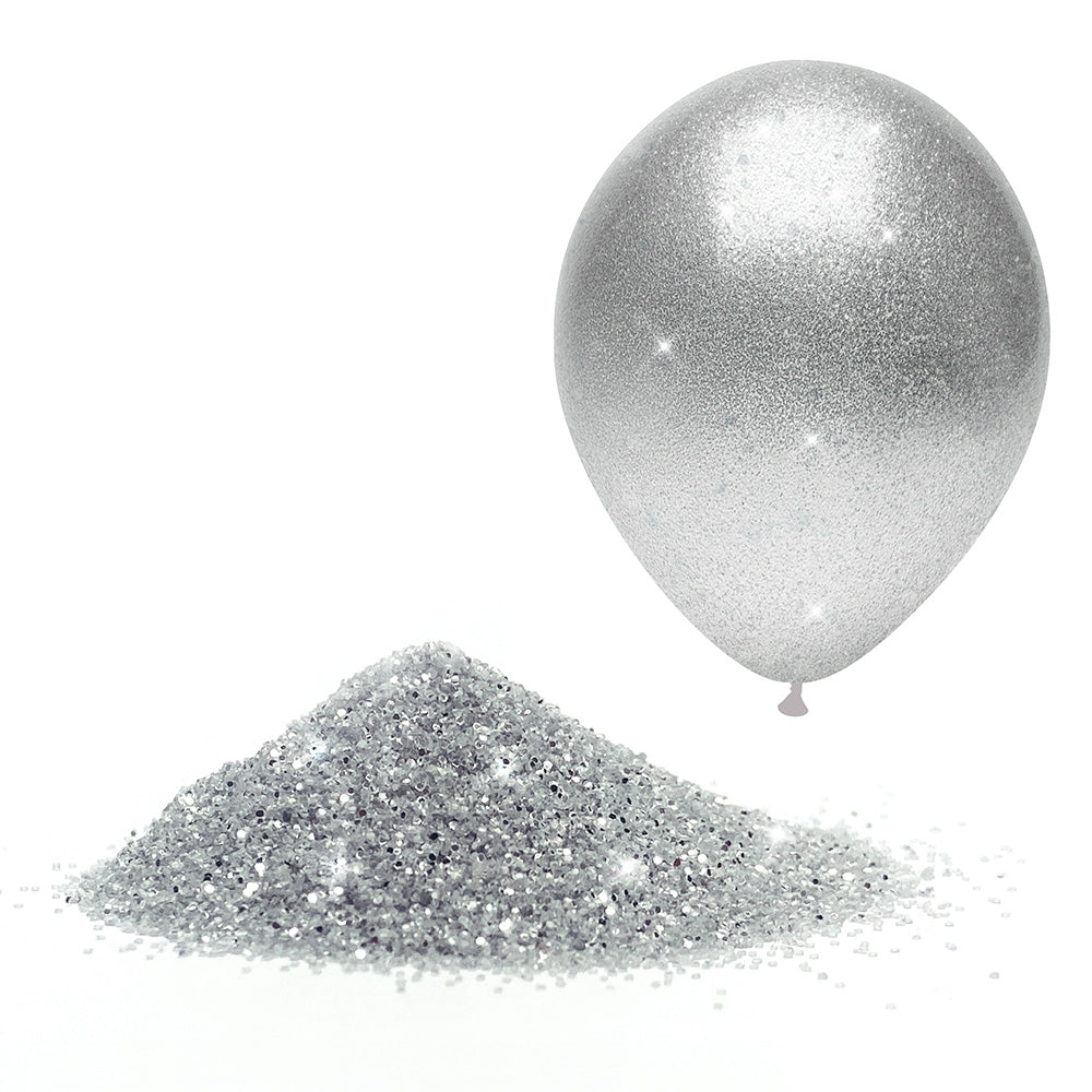 Party Brands 1 oz. GLITTER - METALLIC SILVER Party Decoration 401081-PB