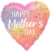 Anagram 18 inch HAPPY MOTHER'S DAY BOTANICAL HEARTS Foil Balloon 46734-01-A-P