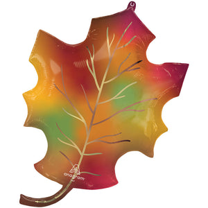 Anagram 39 inch HAPPY FALL LEAF Foil Balloon 47045-01-A-P