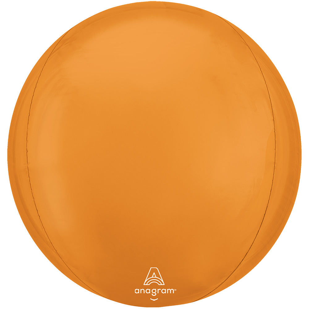 Anagram 16 inch VIBRANT ORANGE ORBZ Foil Balloon 47113-01-A-P