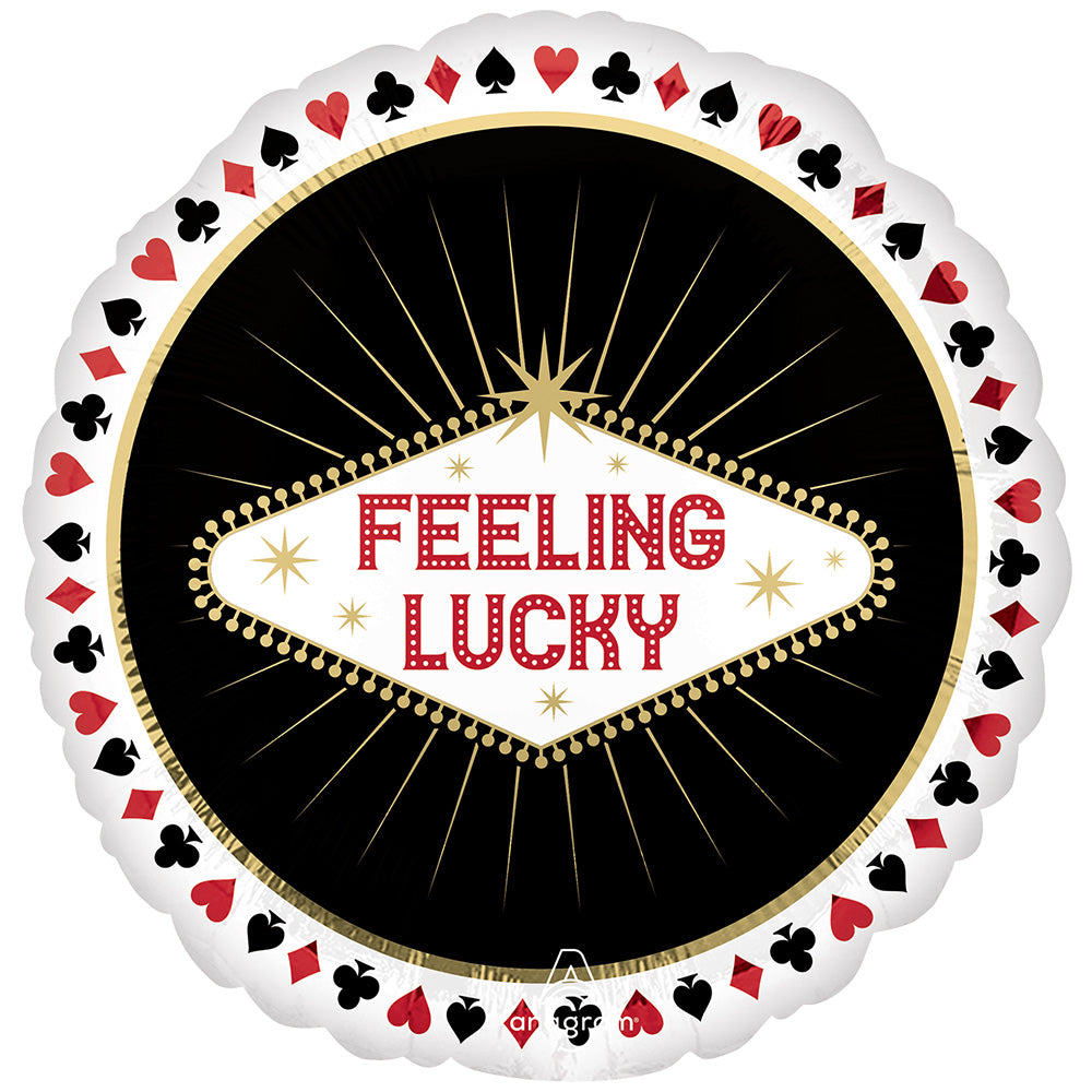 Anagram 18 inch FEELING LUCKY Foil Balloon 47413-01-A-P