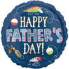 Anagram 18 inch HAPPY FATHER'S DAY HOOKED ON DAD Foil Balloon 47451-01-A-P