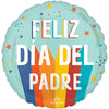 Anagram 18 inch PLAYFUL STRIPES FELIZ DIA DEL PADRE Foil Balloon 48482-01-A-P